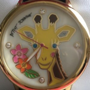 Betsey Johnson giraffe watch